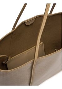 Calvin Klein Torebka Emblem Aop Tote W/ Pouch LV04F3266G Beżowy. Kolor: beżowy. Materiał: skórzane #5