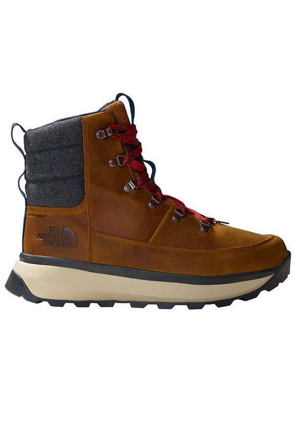 Buty The North Face Bergen Leather WP 0A8A9M8O11 - brązowe. Kolor: brązowy. Materiał: skóra, syntetyk, guma. Szerokość cholewki: normalna. Sezon: zima. Sport: narciarstwo