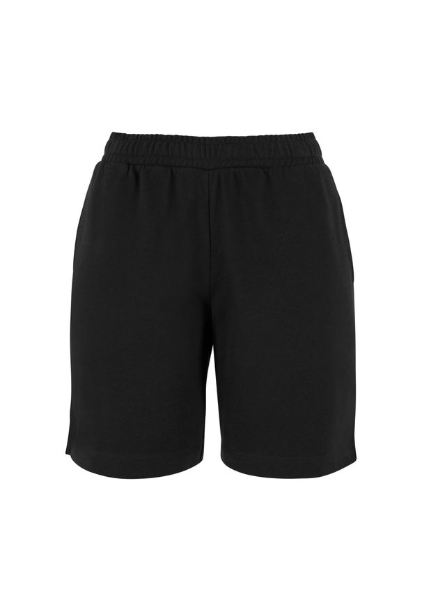 Damskie szorty bermudzkie Urban Classics Organic Terry. Kolor: czarny. Materiał: bawełna. Długość: krótkie