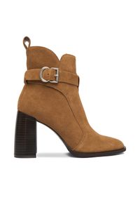Badura Botki EO-VIV-1 Brązowy. Kolor: brązowy. Materiał: zamsz, skóra #1