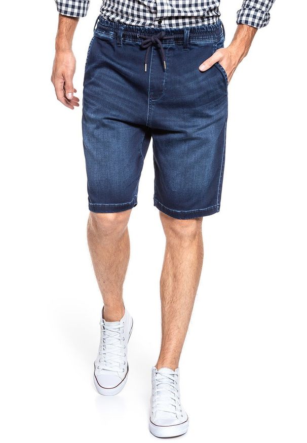 Mustang - SPODENKI MUSTANG Palm Beach Shorts Denim Blue 1009605 5000 842. Stan: podwyższony. Materiał: denim