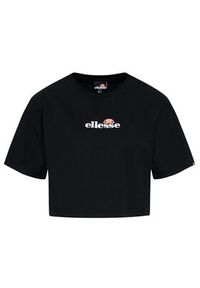Ellesse T-Shirt Fireball SGB06838 Czarny Loose Fit. Kolor: czarny. Materiał: bawełna