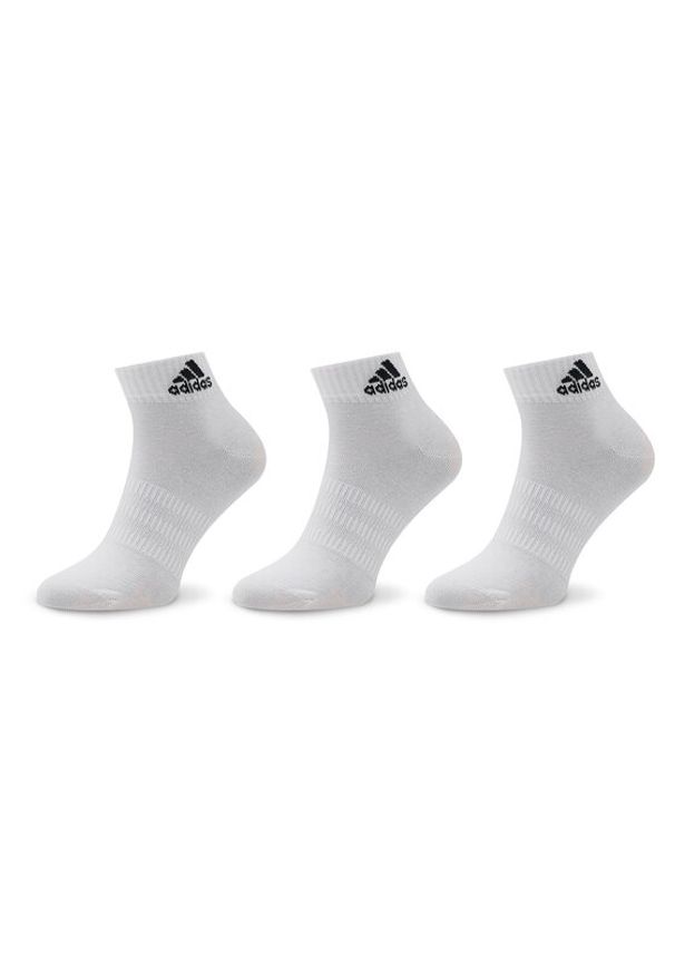Adidas - adidas Zestaw 3 par wysokich skarpet damskich T Spw Ank 3P HT3468 Biały. Kolor: biały. Materiał: syntetyk