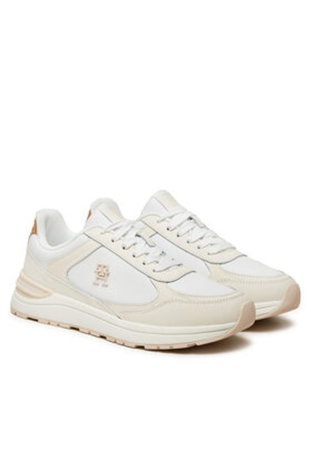 TOMMY HILFIGER - Tommy Hilfiger Sneakersy Casual Fashion Runner FW0FW08325 Kolorowy. Okazja: na co dzień. Materiał: skóra. Wzór: kolorowy