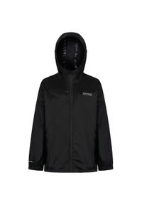 Regatta - Dziecięca kurtka trekkingowa kieszonkowa Pack It Jacket III. Kolor: czarny. Materiał: poliamid. Sport: turystyka piesza