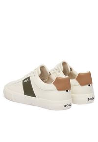 BOSS Sneakersy Aiden 50522833 Biały. Kolor: biały. Materiał: skóra #4