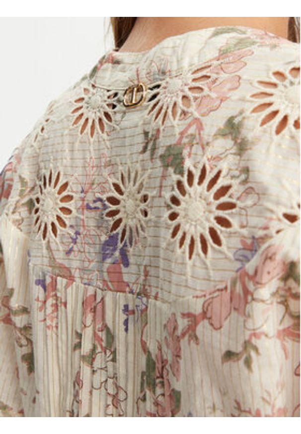 TwinSet - TWINSET Bluzka 251TT2156 Kolorowy Relaxed Fit. Materiał: bawełna. Wzór: kolorowy