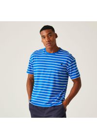 Regatta - Koszulka męska Shorebay Tee II. Kolor: niebieski. Materiał: bawełna. Sport: turystyka piesza #1