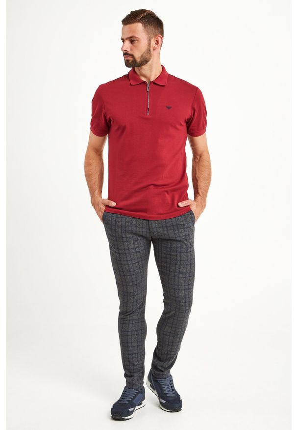 Koszulka polo Emporio Armani sportowa, z nadrukiem