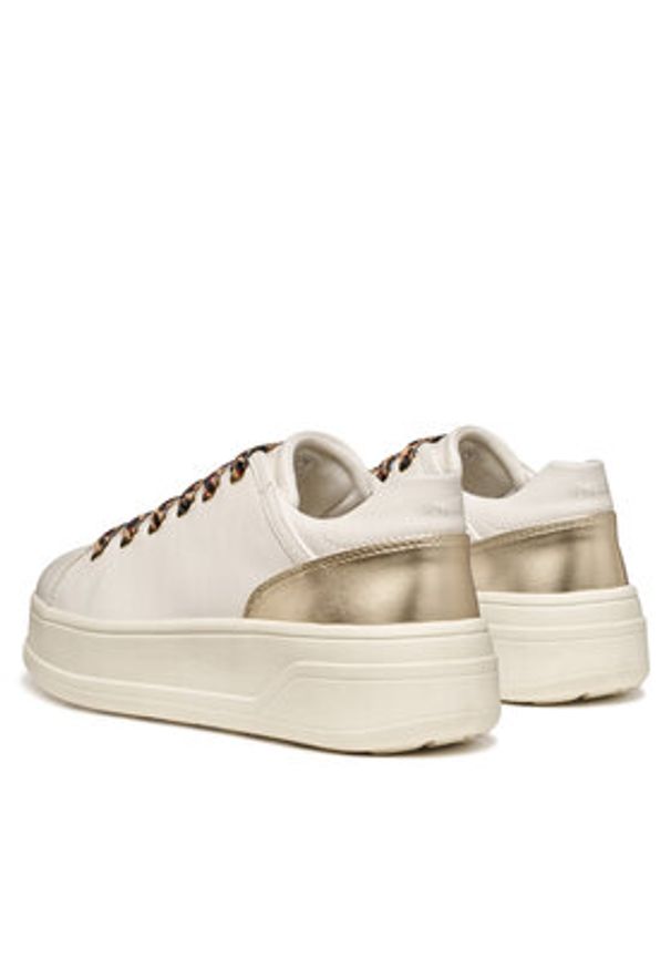 Geox Sneakersy D Spherica Ecub-2 D56WVD 0BCBN C1327 Biały. Kolor: biały. Materiał: skóra