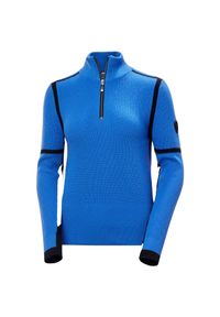 Damski sweter z dzianiny Helly Hansen Edge. Kolor: niebieski. Materiał: dzianina. Sezon: zima #1