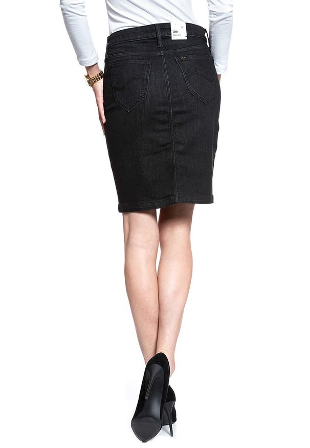 Lee - SPÓDNICA JEANSOWA LEE PENCIL SKIRT BLACK ORRICK L38GDWJN 112108169. Materiał: jeans