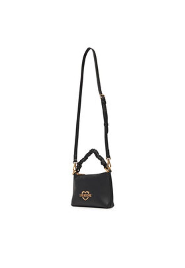 Love Moschino - LOVE MOSCHINO Torebka JC4312PP0MK1300A Czarny. Kolor: czarny. Materiał: skórzane