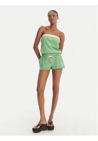 Juicy Couture Kombinezon Applique Terry JCWFP126316 Zielony Regular Fit. Kolor: zielony. Materiał: bawełna #6