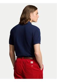 Polo Ralph Lauren Polo 710853312027 Granatowy Slim Fit. Typ kołnierza: polo. Kolor: niebieski. Materiał: bawełna