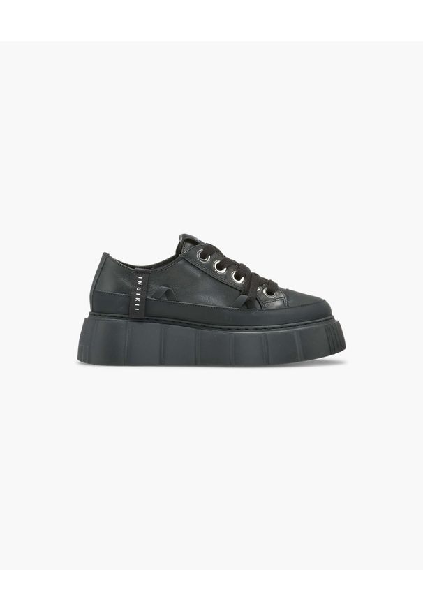 Inuikii LEATHER MATILDA LOW Sneakersy damskie. Okazja: na co dzień. Kolor: czarny. Materiał: guma, jeans, skóra. Szerokość cholewki: normalna. Sezon: lato