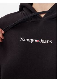 Tommy Jeans Bluza Serif Linear DW0DW15649 Czarny Regular Fit. Kolor: czarny. Materiał: syntetyk, bawełna #4