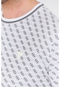 Guess - GUESS Biały męski t-shirt Marshall, Rozmiar XL. Kolor: biały #6