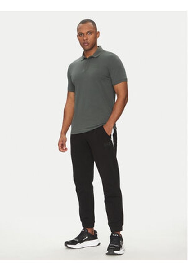 EA7 Emporio Armani Polo 7M000228 AF10373 U8109 Szary Regular Fit. Typ kołnierza: polo. Kolor: szary. Materiał: bawełna