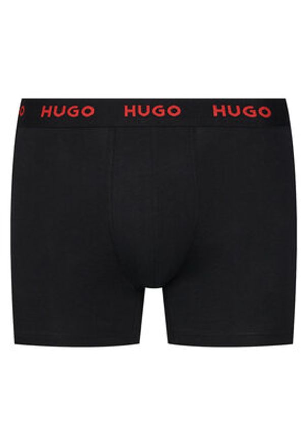 Hugo - HUGO Komplet 3 par bokserek 50532559 Czarny. Kolor: czarny. Materiał: bawełna