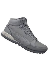 Buty do chodzenia męskie Puma ST Runner V3 Mid. Zapięcie: sznurówki. Kolor: szary. Materiał: materiał, guma, syntetyk. Szerokość cholewki: normalna. Sport: turystyka piesza