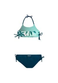 AquaWave - Dziewczęcy Zestaw Bikini Hali Palm. Kolor: niebieski, zielony, wielokolorowy