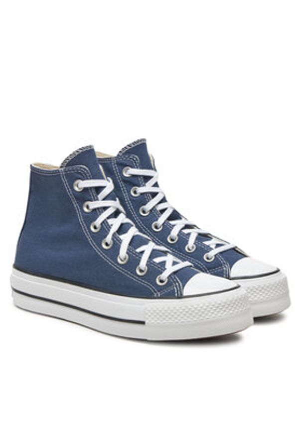 Converse Trampki Chuck Taylor All Star Lift Platform HI A08215C Granatowy. Kolor: niebieski. Materiał: materiał. Obcas: na platformie