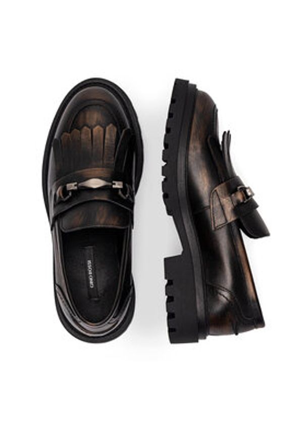Gino Rossi Loafersy KEMER-1078-24 Brązowy. Kolor: brązowy. Materiał: skóra