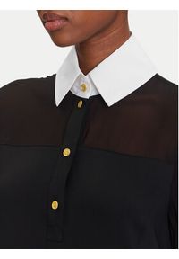 Karl Lagerfeld - KARL LAGERFELD Sukienka codzienna A3W13020 Czarny Regular Fit. Okazja: na co dzień. Typ kołnierza: dekolt w karo. Kolor: czarny. Materiał: wiskoza. Typ sukienki: proste. Styl: casual #5
