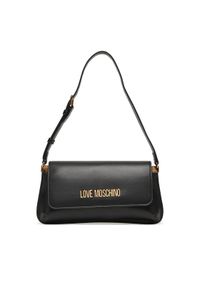 Love Moschino - LOVE MOSCHINO Torebka JC4058PP1NLO0000 Czarny. Kolor: czarny. Materiał: skórzane