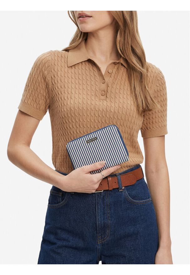 Nautica Portfel WBEO-NTC-W1-001-SS26 Granatowy. Kolor: niebieski. Materiał: materiał