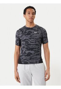 Under Armour Koszulka techniczna HeatGear® Printed 6009657 Czarny Slim Fit. Kolor: czarny. Materiał: syntetyk #1