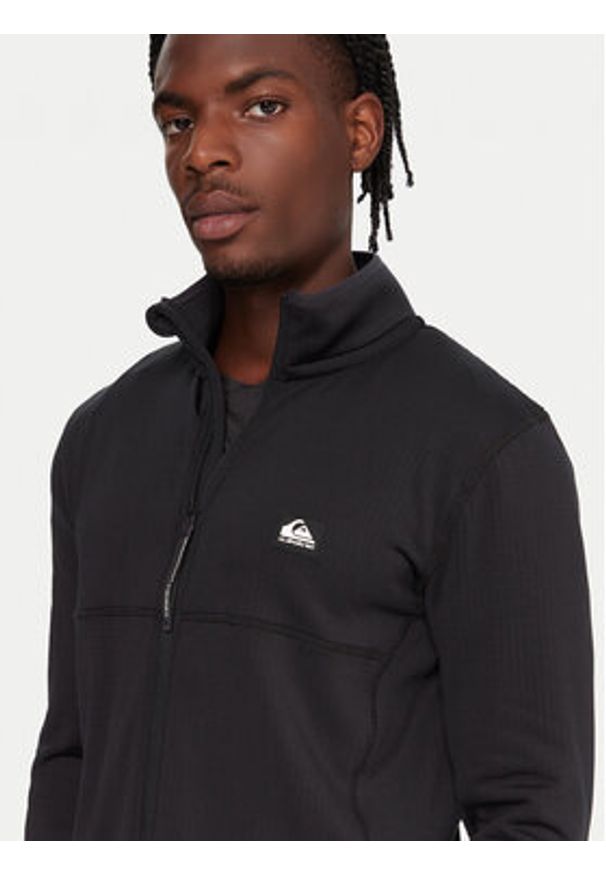 Quiksilver Bluza techniczna Steep Point EQYPF03078 Czarny Slim Fit. Kolor: czarny. Materiał: syntetyk