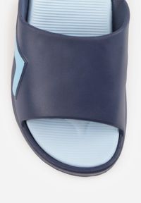 Born2be - Granatowe Minimalistyczne Klapki Basenowe na Piankowej Podeszwie Paphie. Okazja: do domu, na co dzień, na plażę. Kolor: niebieski. Materiał: dresówka. Sezon: lato. Styl: wakacyjny, casual #7