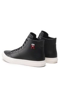 TOMMY HILFIGER - Tommy Hilfiger Sneakersy Th Hi Vulc Street Leather FM0FM04739 Czarny. Kolor: czarny. Materiał: skóra