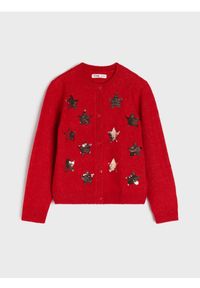 Sinsay - Sweter z motywem świątecznym - czerwony. Kolor: czerwony. Styl: wizytowy
