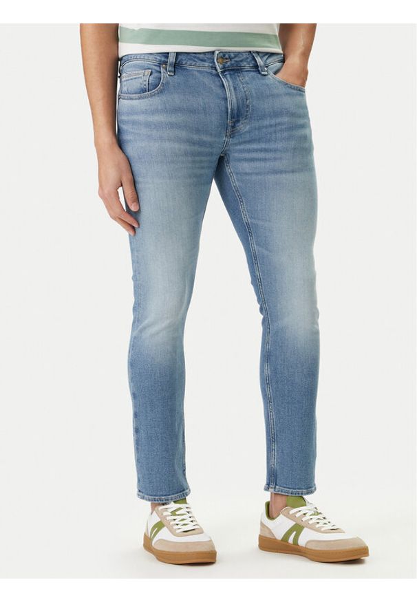Guess Jeansy M2YAN1 D4Q43 Niebieski Skinny Fit. Kolor: niebieski