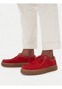 Clarks Półbuty Torhill Low 26180908 Czerwony. Kolor: czerwony. Materiał: skóra #5