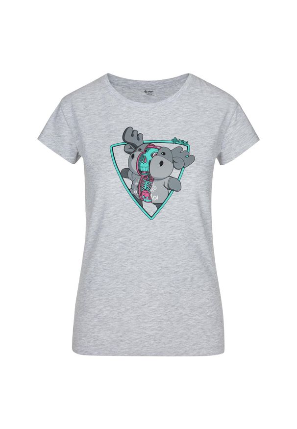 Damski bawełniany t-shirt Kilpi ALBION-W. Kolor: biały. Materiał: bawełna. Sport: turystyka piesza