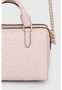 DKNY - Dkny torebka skórzana kolor różowy. Kolor: różowy. Materiał: skórzane #4