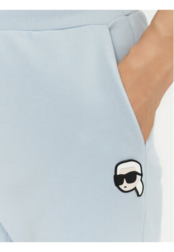 Karl Lagerfeld - KARL LAGERFELD Szorty sportowe 705014 552900 Niebieski Regular Fit. Kolor: niebieski. Materiał: bawełna. Styl: sportowy