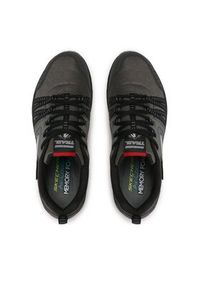skechers - Skechers Półbuty Escape Plan 51591/CCBK Szary. Kolor: szary. Materiał: skóra #4
