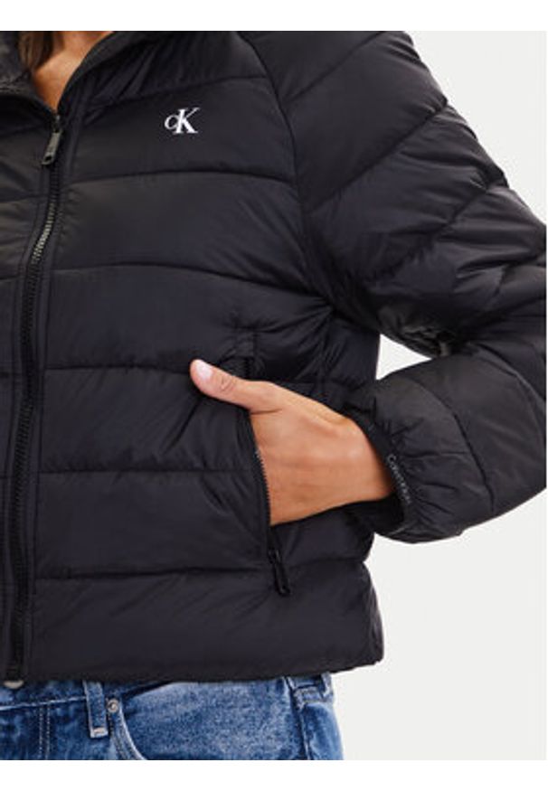 Calvin Klein Jeans Kurtka przejściowa LV047C510G Czarny Regular Fit. Kolor: czarny. Materiał: syntetyk