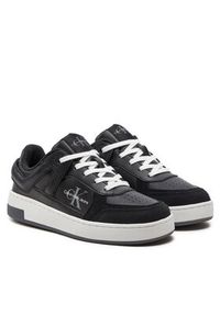 Calvin Klein Jeans Sneakersy Basket Cupsole Low Mix Ml Mtr YW0YW01490 Czarny. Kolor: czarny. Materiał: skóra