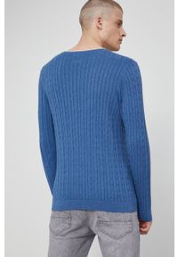 medicine - Medicine - Sweter Commercial. Okazja: na co dzień. Kolor: niebieski. Materiał: dzianina. Wzór: ze splotem. Styl: casual