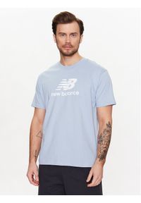 New Balance T-Shirt MT31541 Niebieski Relaxed Fit. Kolor: niebieski. Materiał: bawełna