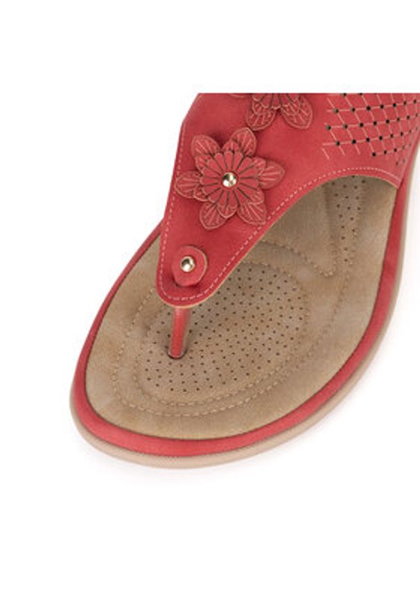 Clara Barson Japonki WYL0510-26 Czerwony. Kolor: czerwony. Materiał: syntetyk