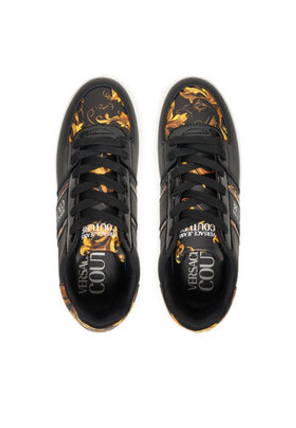 Versace Jeans Couture Sneakersy 79VA3SJ7 Czarny. Kolor: czarny. Materiał: skóra