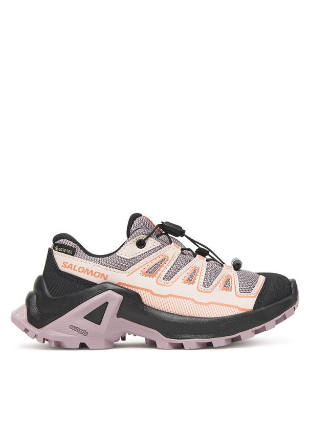 salomon - Trekkingi Salomon. Kolor: fioletowy. Technologia: Gore-Tex. Sport: turystyka piesza