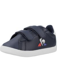 Le Coq Sportif - Buty LE COQ SPORTIF COURTSET_2 INF Niebieski. Kolor: niebieski. Materiał: tkanina, skóra, syntetyk. Sport: turystyka piesza #1